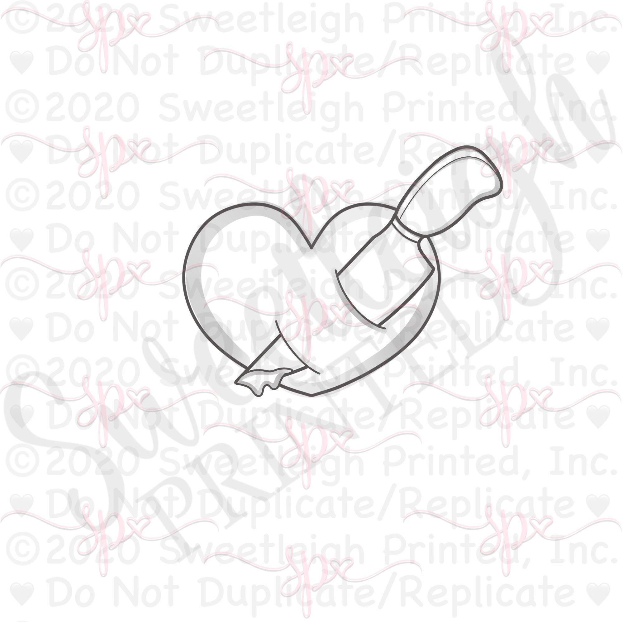 True Crime Heart Cookie Cutter - Sweetleigh 