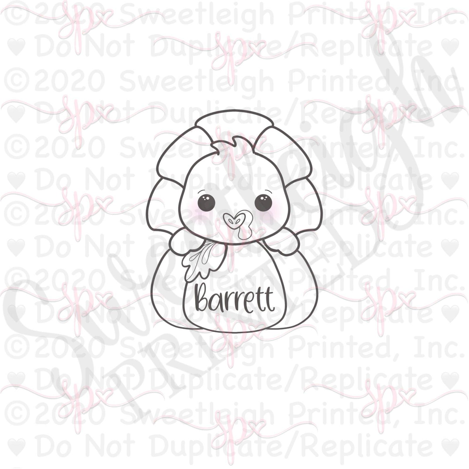 Turkey Pumpkin Cookie Cutters - Sweetleigh 