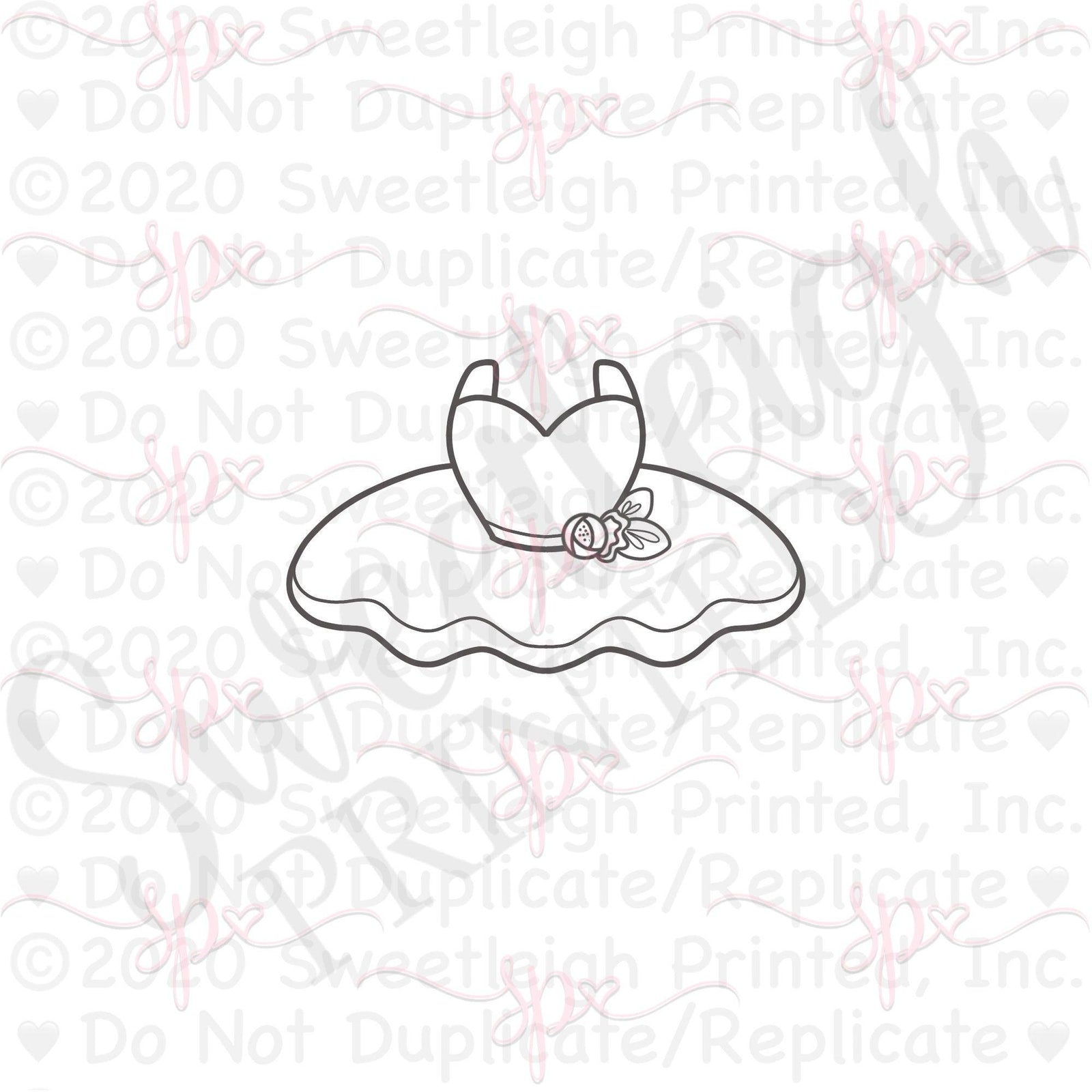Tutu 1 Cookie Cutter - Sweetleigh 