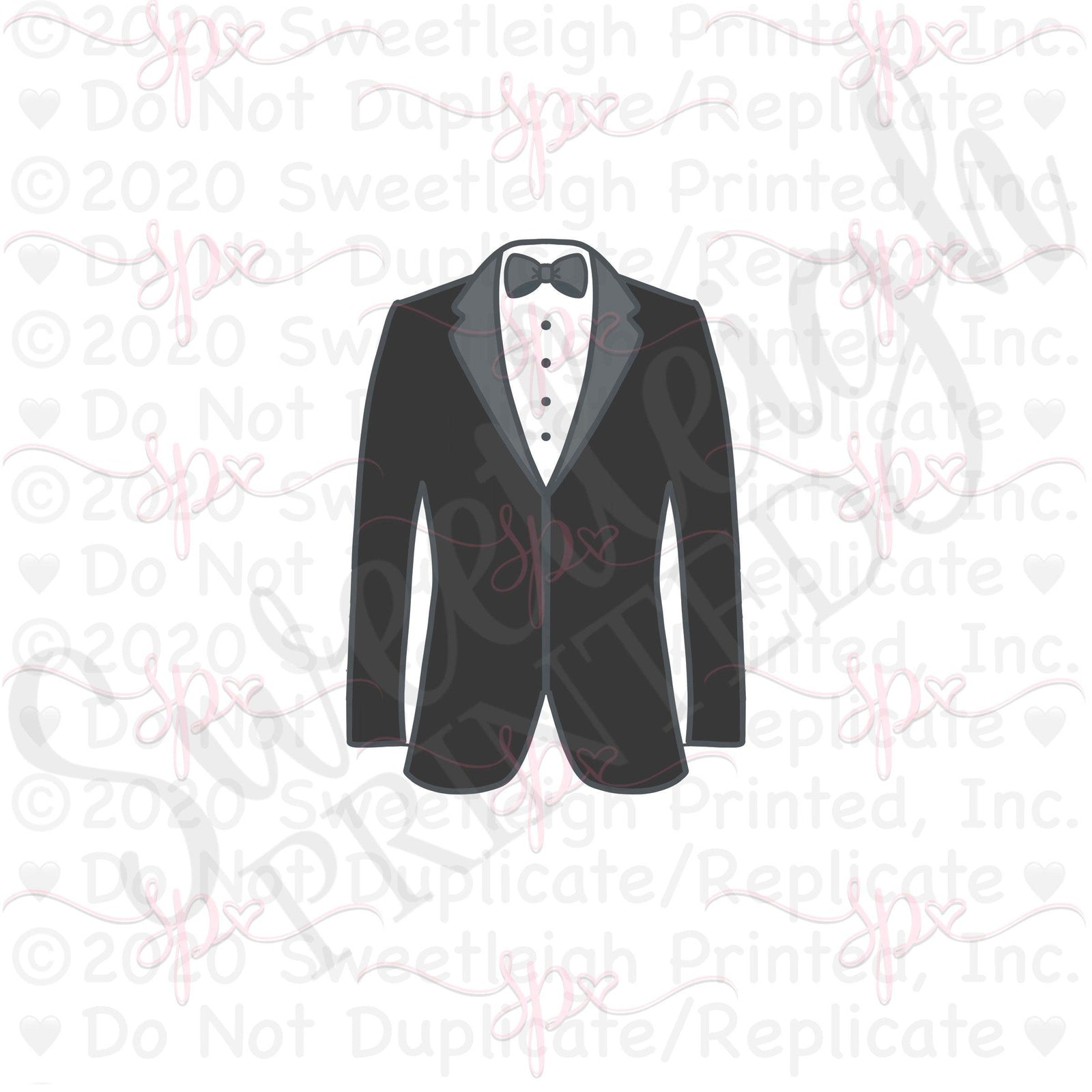 Tux Jacket Cookie Cutter - Sweetleigh 