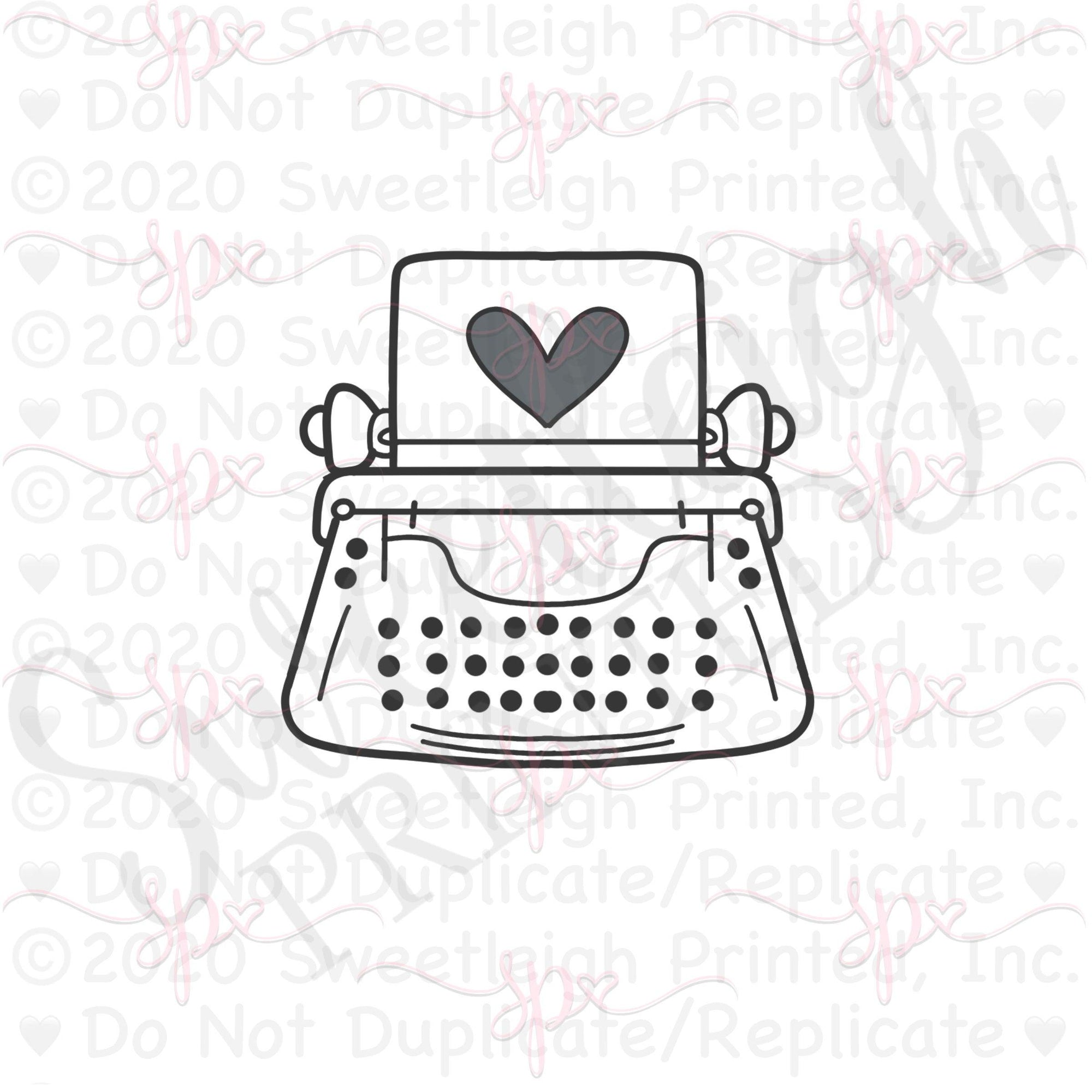 Typewriter Cookie Cutter - Sweetleigh 