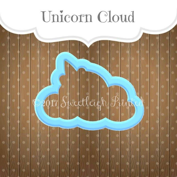 Unicorn Cloud Cookie Cutter - Sweetleigh 