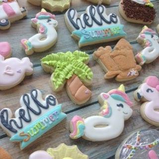 Unicorn Pool Float Cookie Cutter - Sweetleigh 