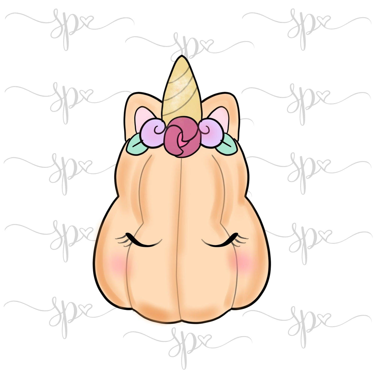 Unicorn Pumpkin 3 Cookie Cutter - Sweetleigh 
