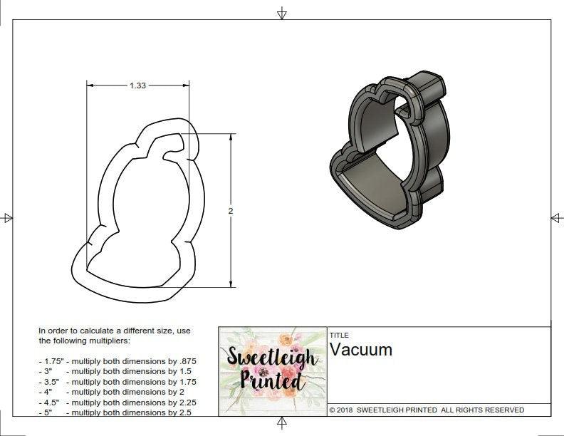 Vacuum Cookie Cutter - Sweetleigh 