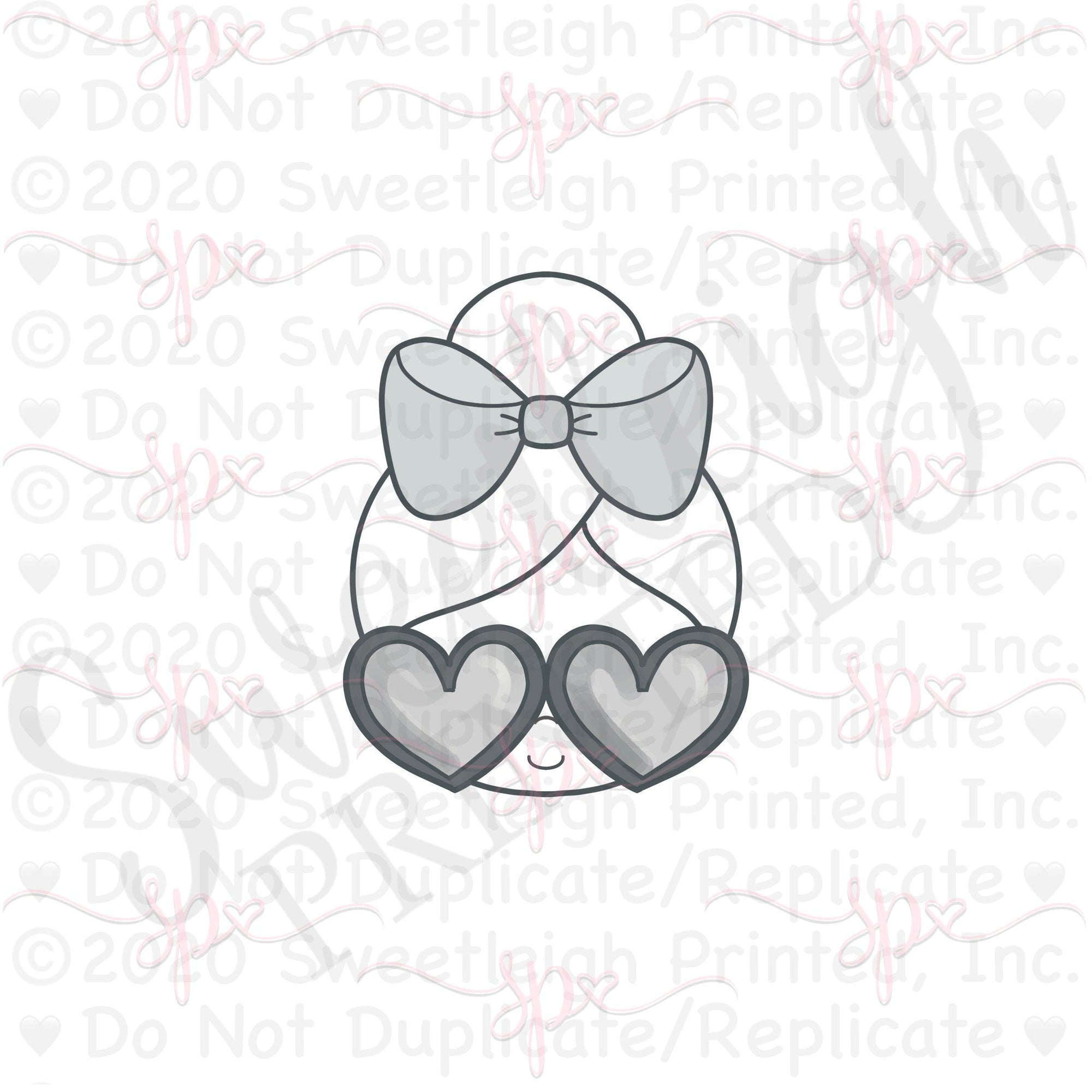 Valentine Girl 1 Cookie Cutter - Sweetleigh 