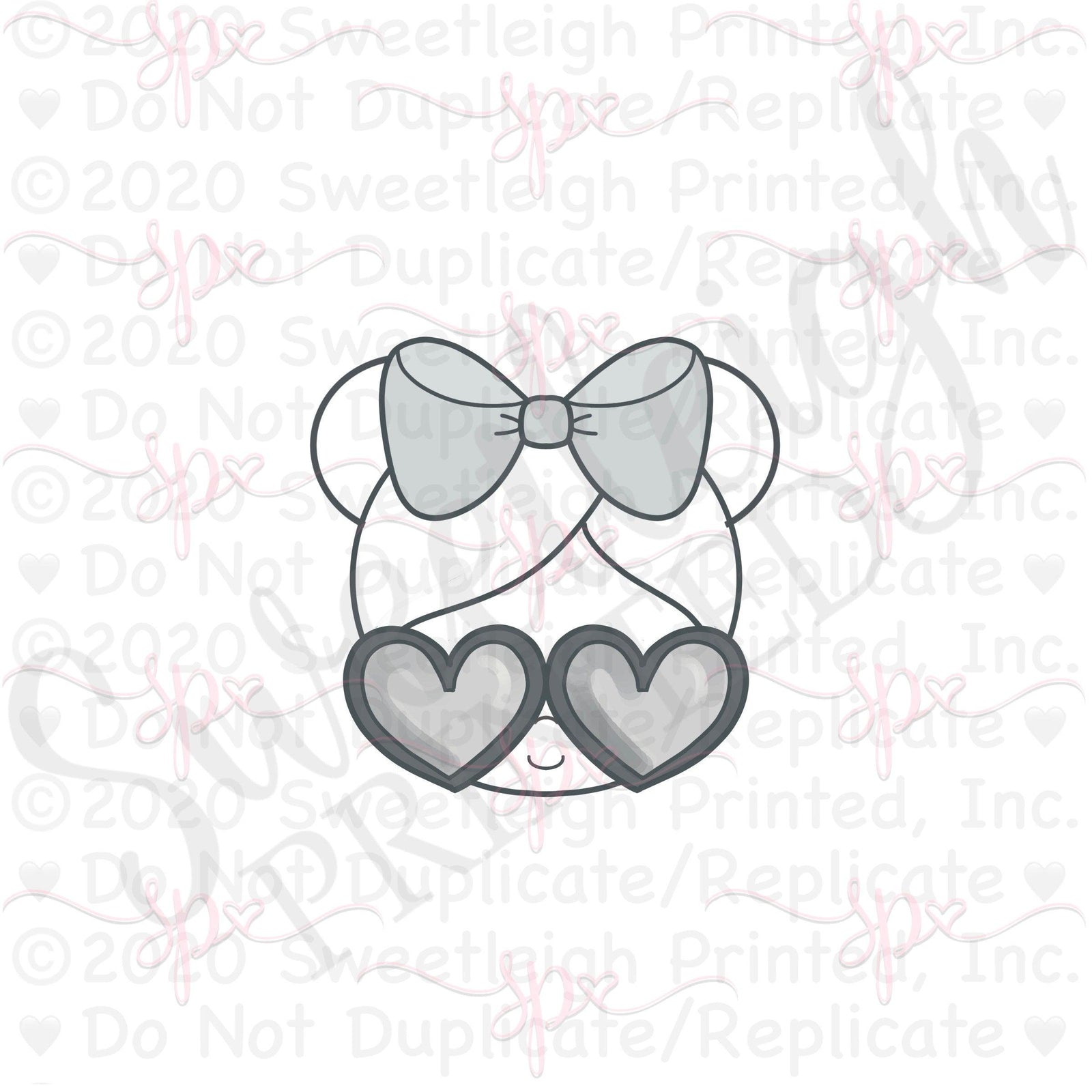 Valentine Girl 2 Cookie Cutter - Sweetleigh 