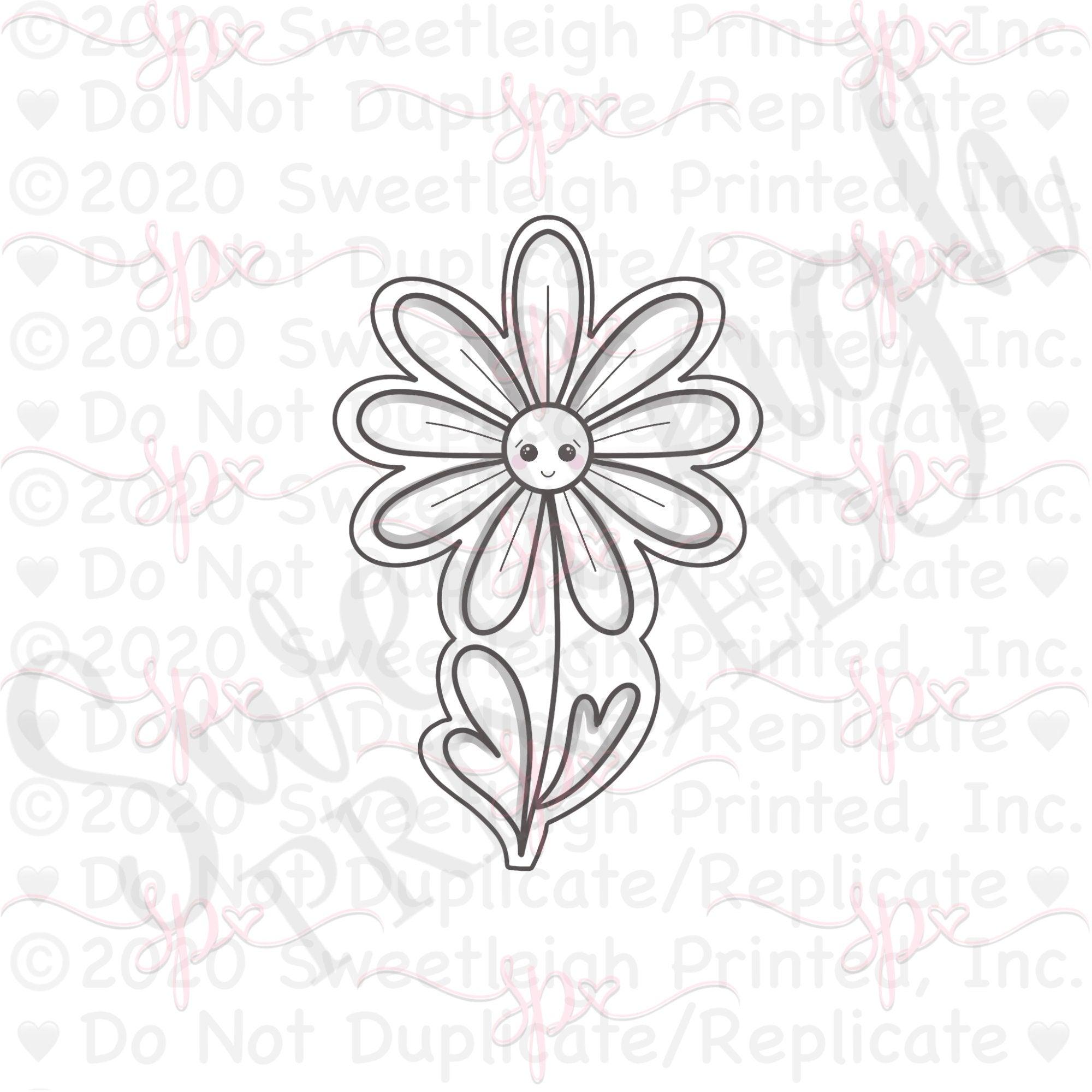 Valentine's Daisy Cookie Cutter - Sweetleigh 