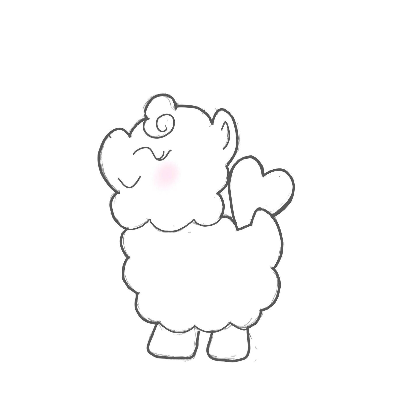 Valentine's Llama Cookie Cutter - Sweetleigh 