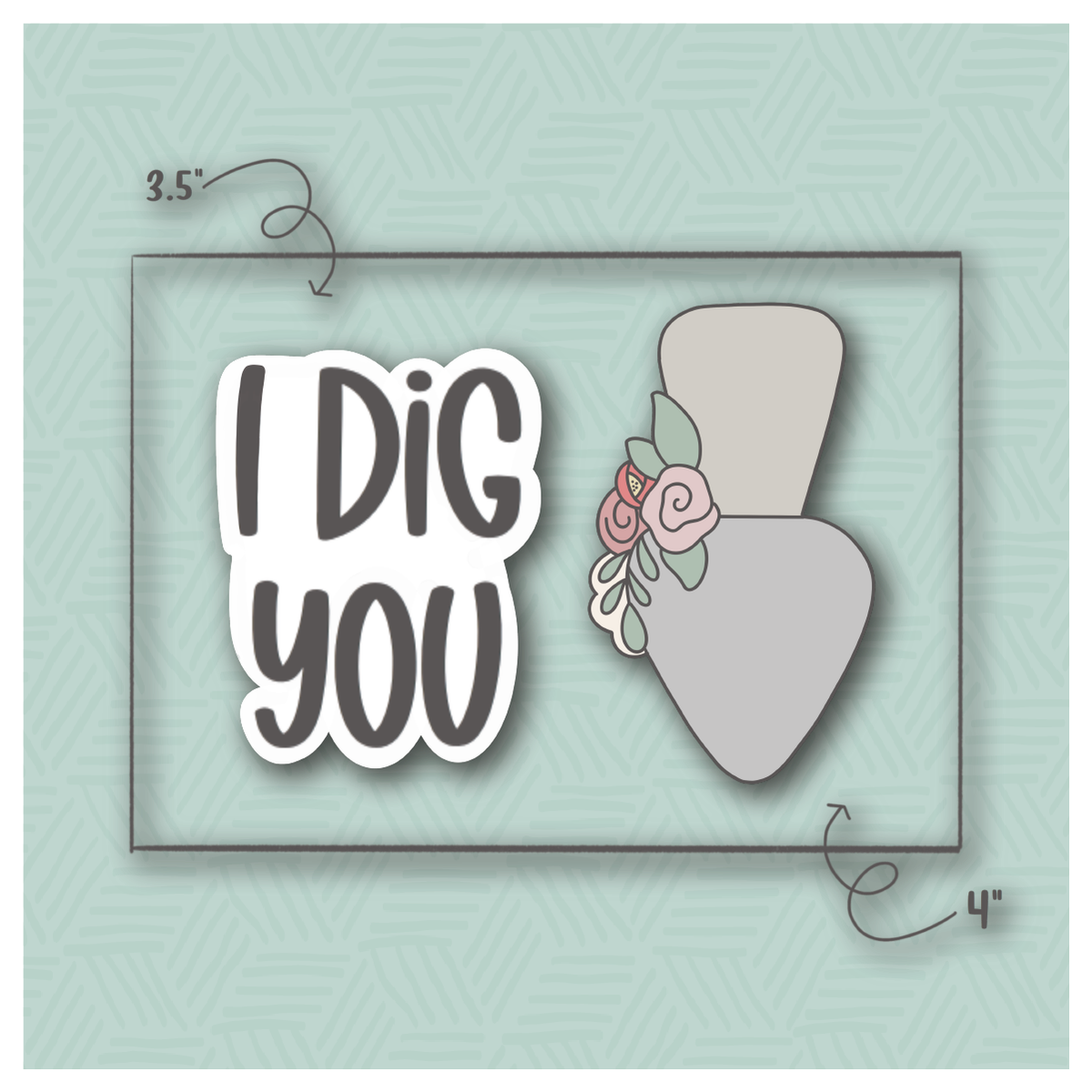 I Dig You 2 Piece Cookie Cutter Set
