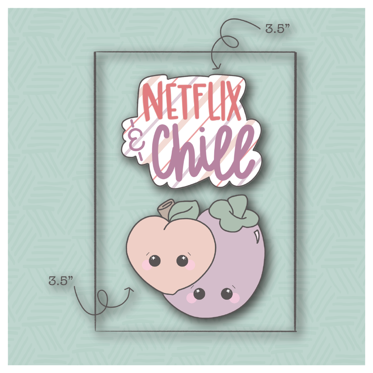 Netflix and Chill 2 Piece Cookie Cutter Set