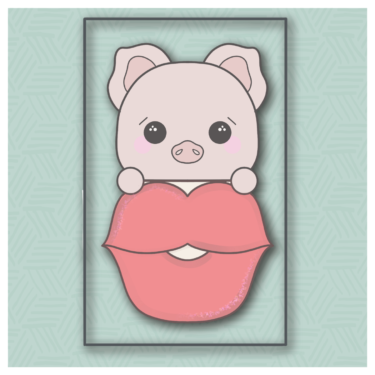 Sweetleigh Swappable Hogs and Kisses Cookie Cutter Set