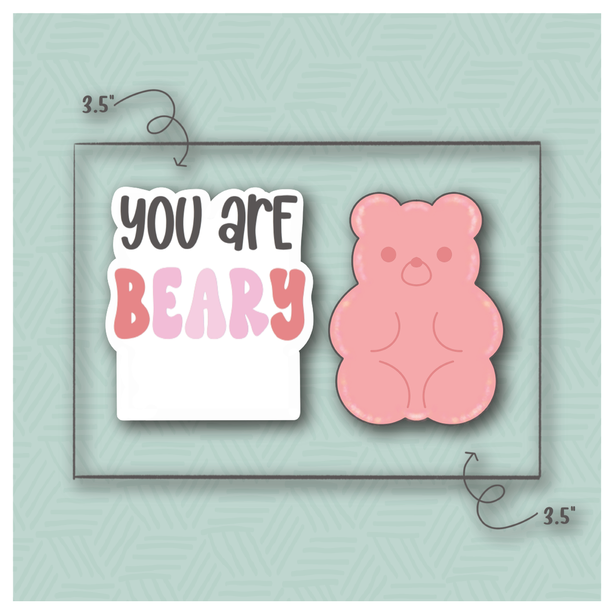 You Are Beary 2 Piece Cookie Cutter Set
