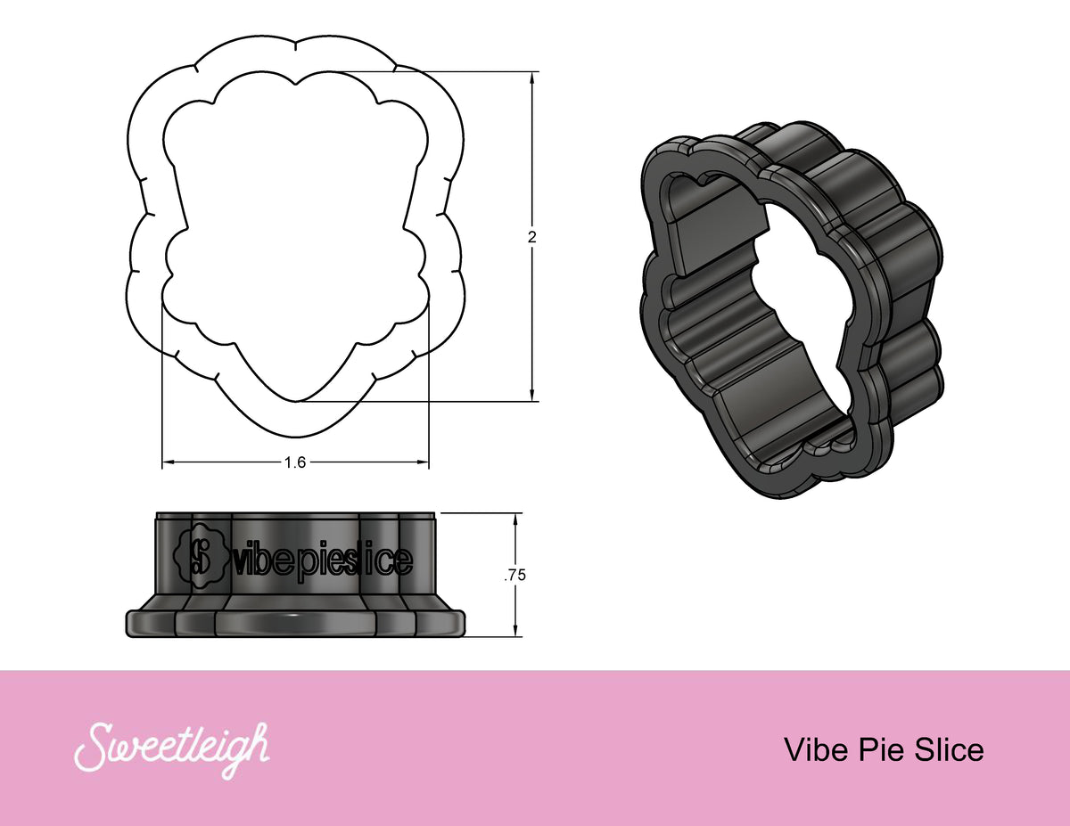 Vibe Pie Slice Cookie Cutter