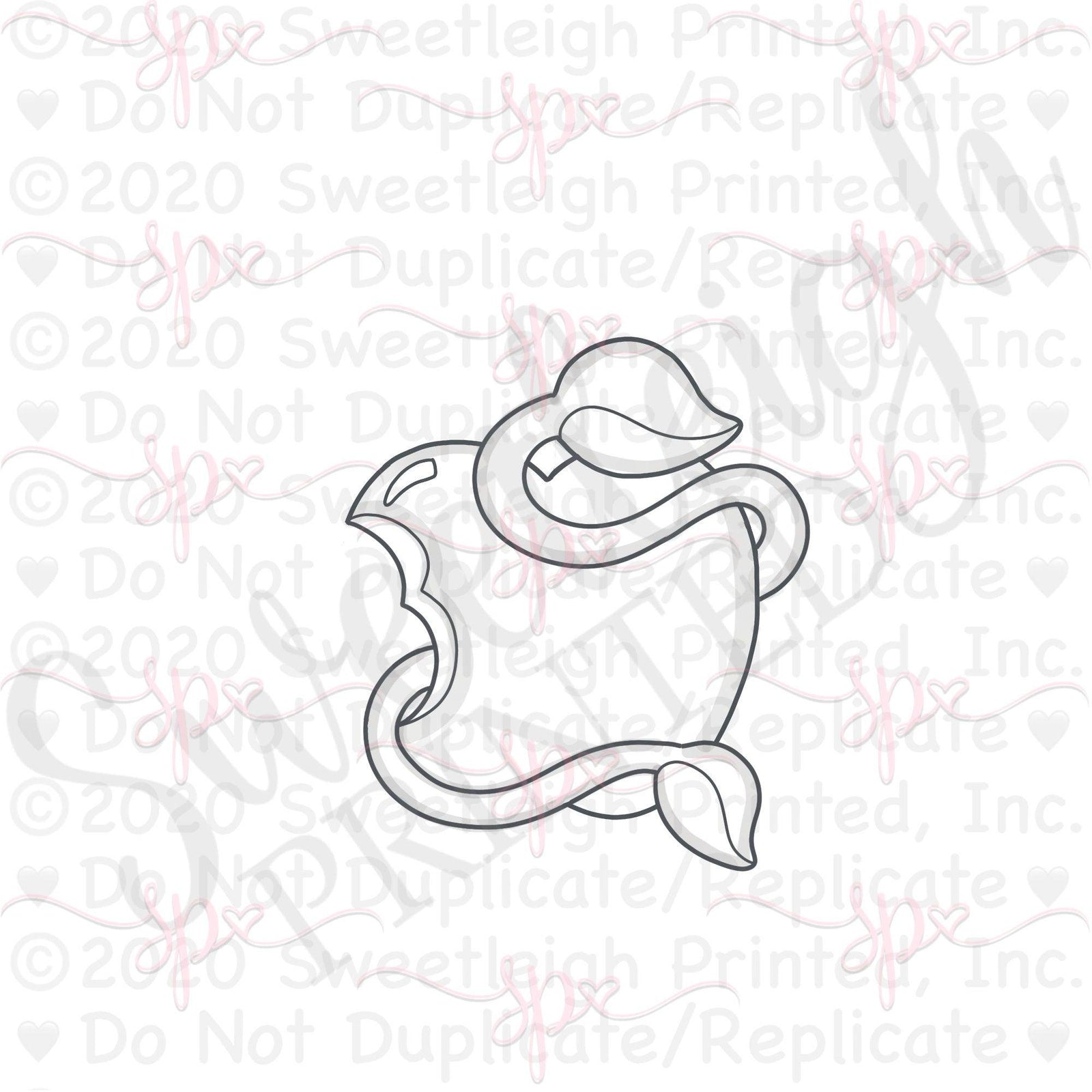 Vine Wrapped Apple Cookie Cutter - Sweetleigh 