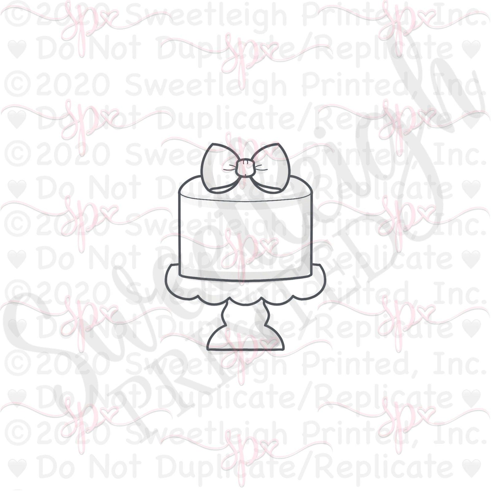 Vintage Cake Stand Cookie Cutter - Sweetleigh 