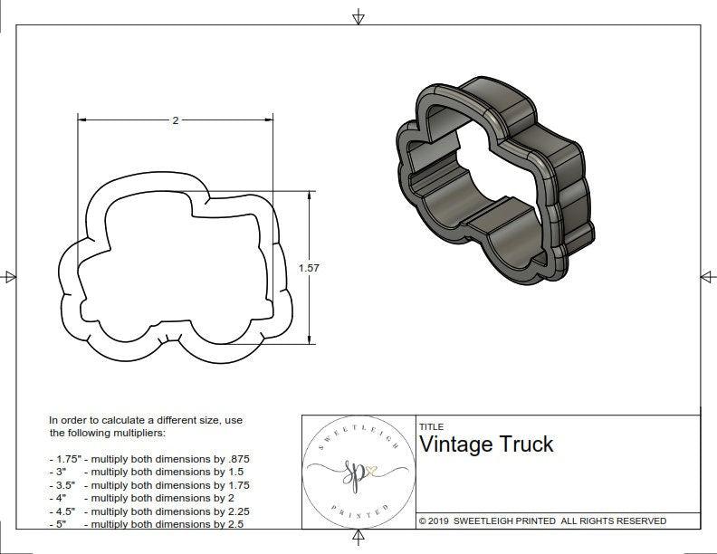 Vintage Truck Cookie Cutter - Sweetleigh 