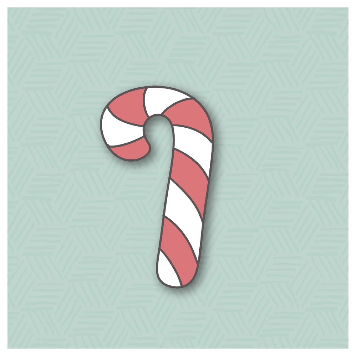 Vintage Candy Cane Cookie Cutter