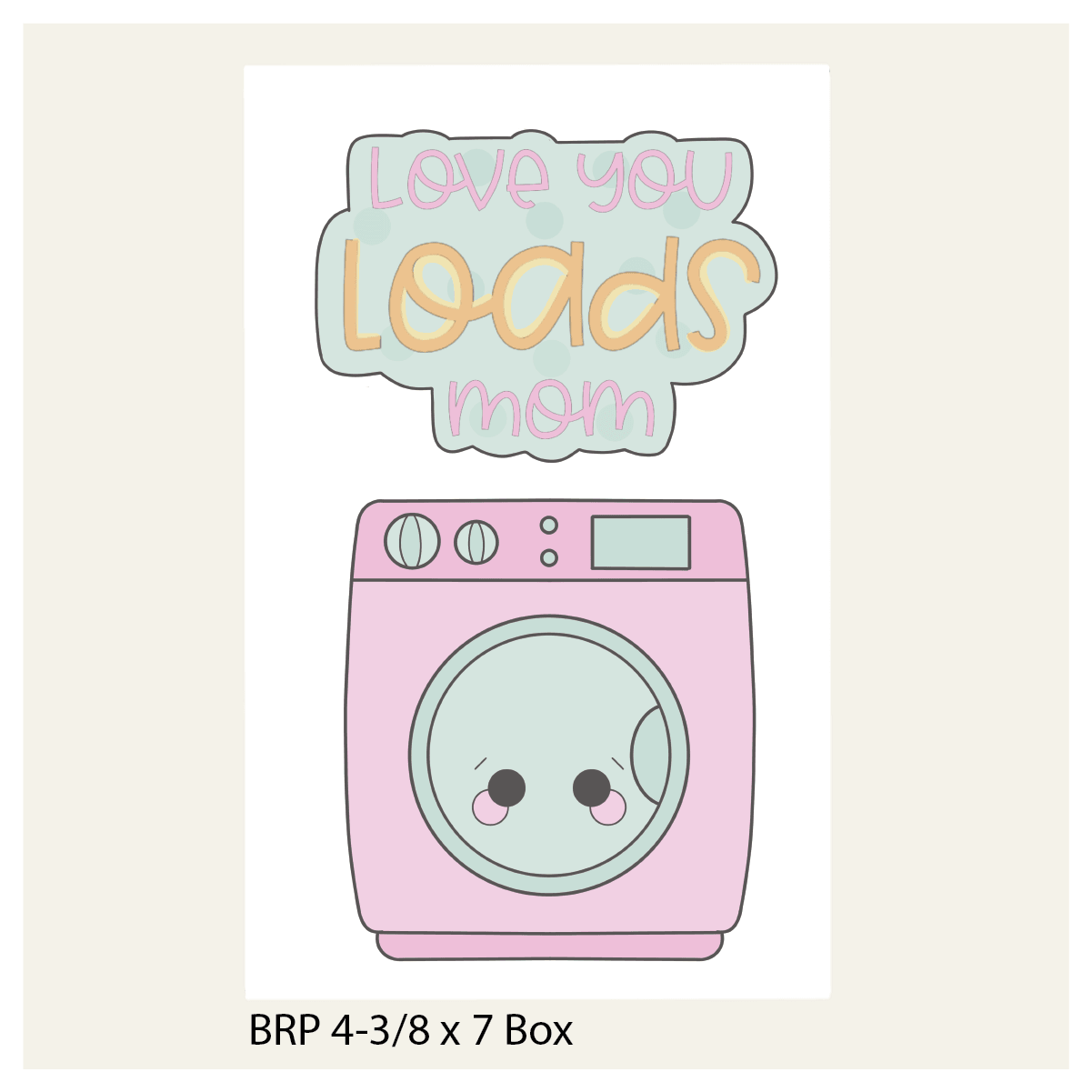 Washer Loads 2 Piece Cookie Cutter Set - Sweetleigh 