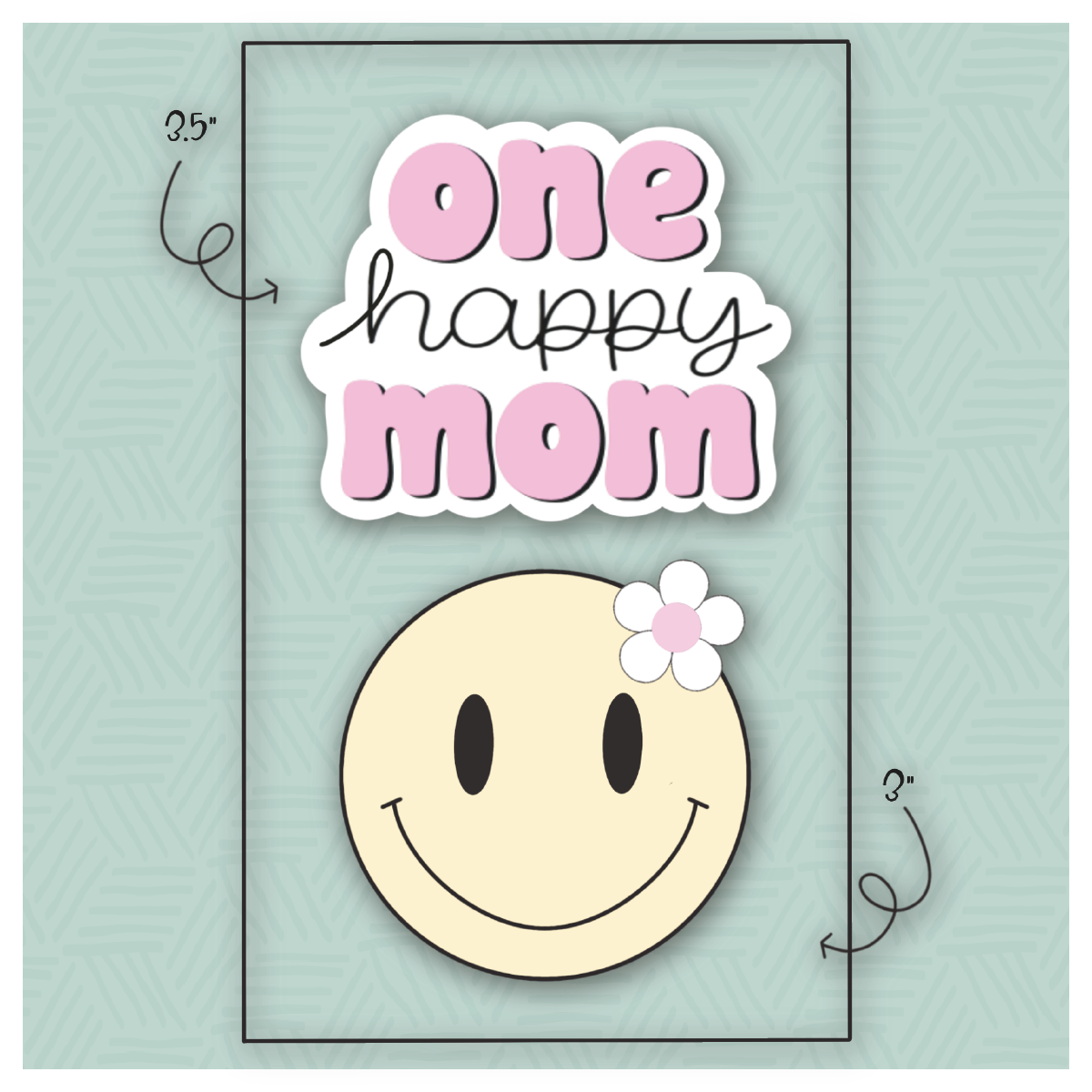 One Happy Mom 2 Piece Cookie Cutter Set