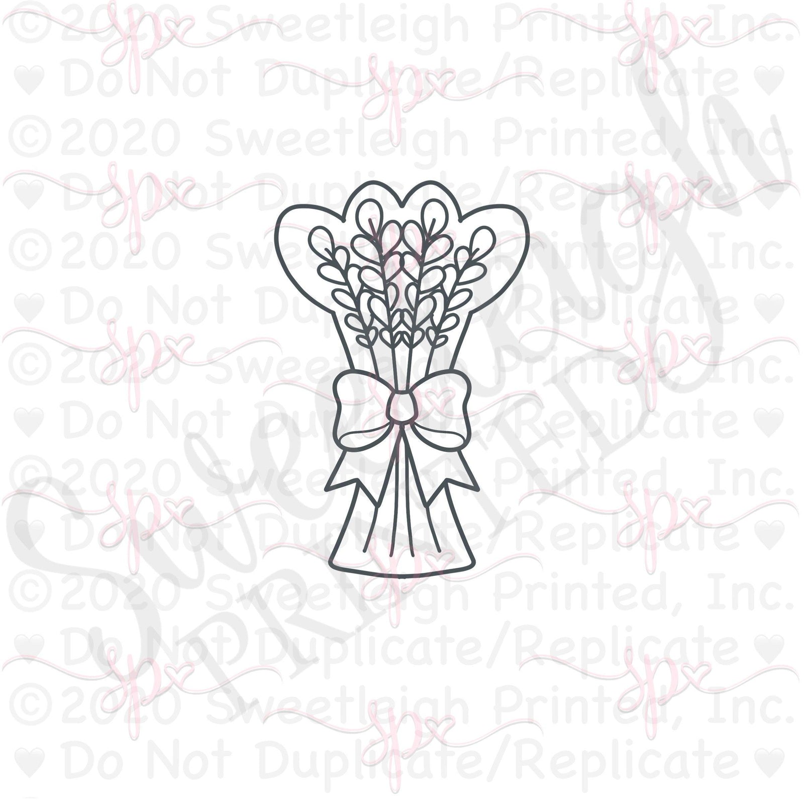 Wheat Stalks with Bow Cookie Cutter - Sweetleigh 