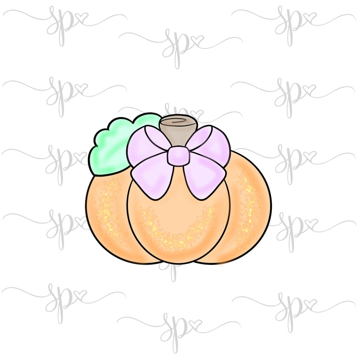 Wide Girly Pumpkin 2019 Cookie Cutter - Sweetleigh 