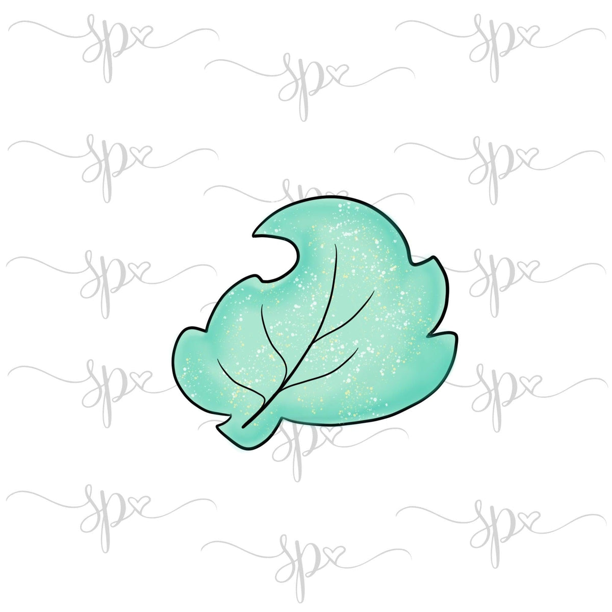Wide Lazy Leaf Cookie Cutter - Sweetleigh 