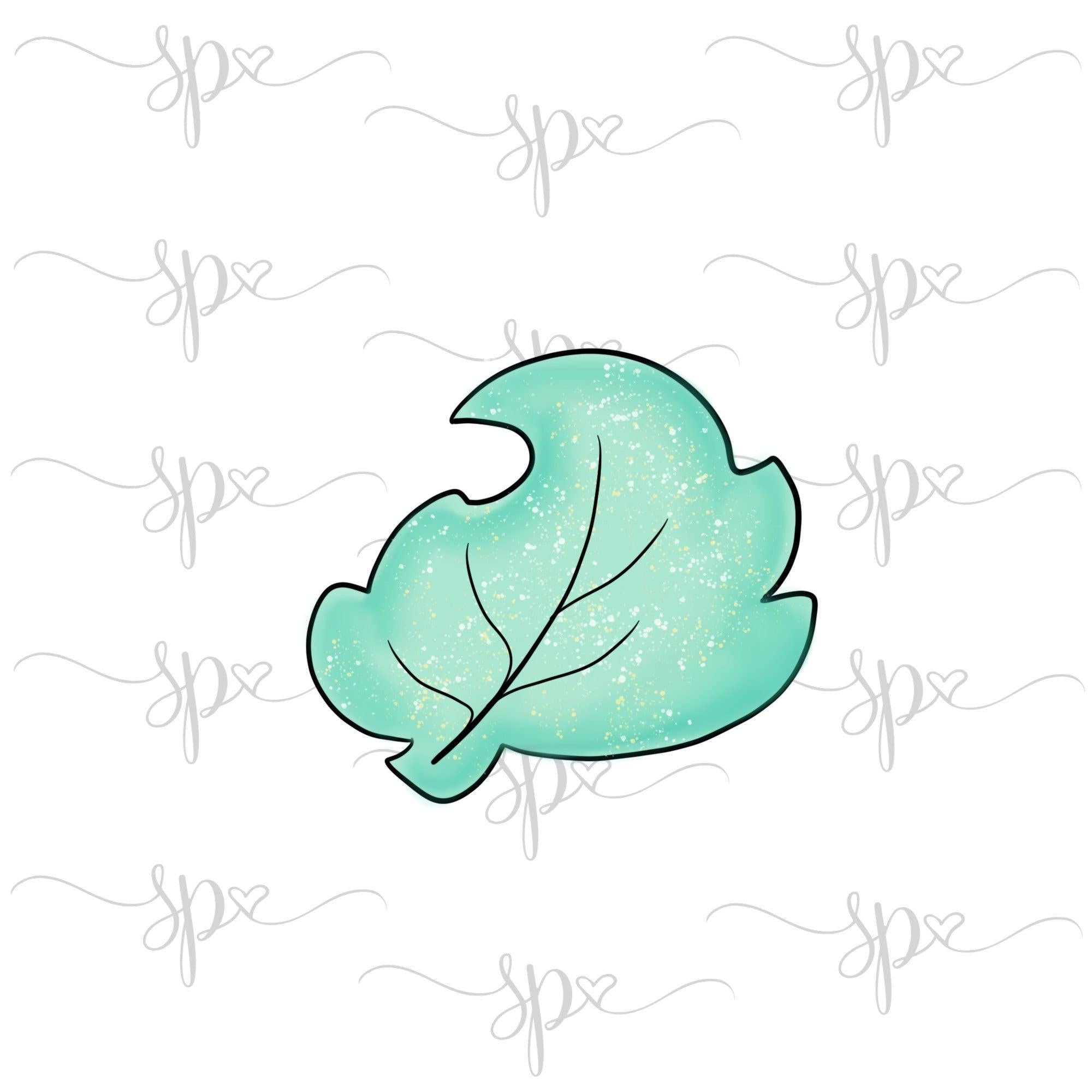 Wide Lazy Leaf Cookie Cutter - Sweetleigh 