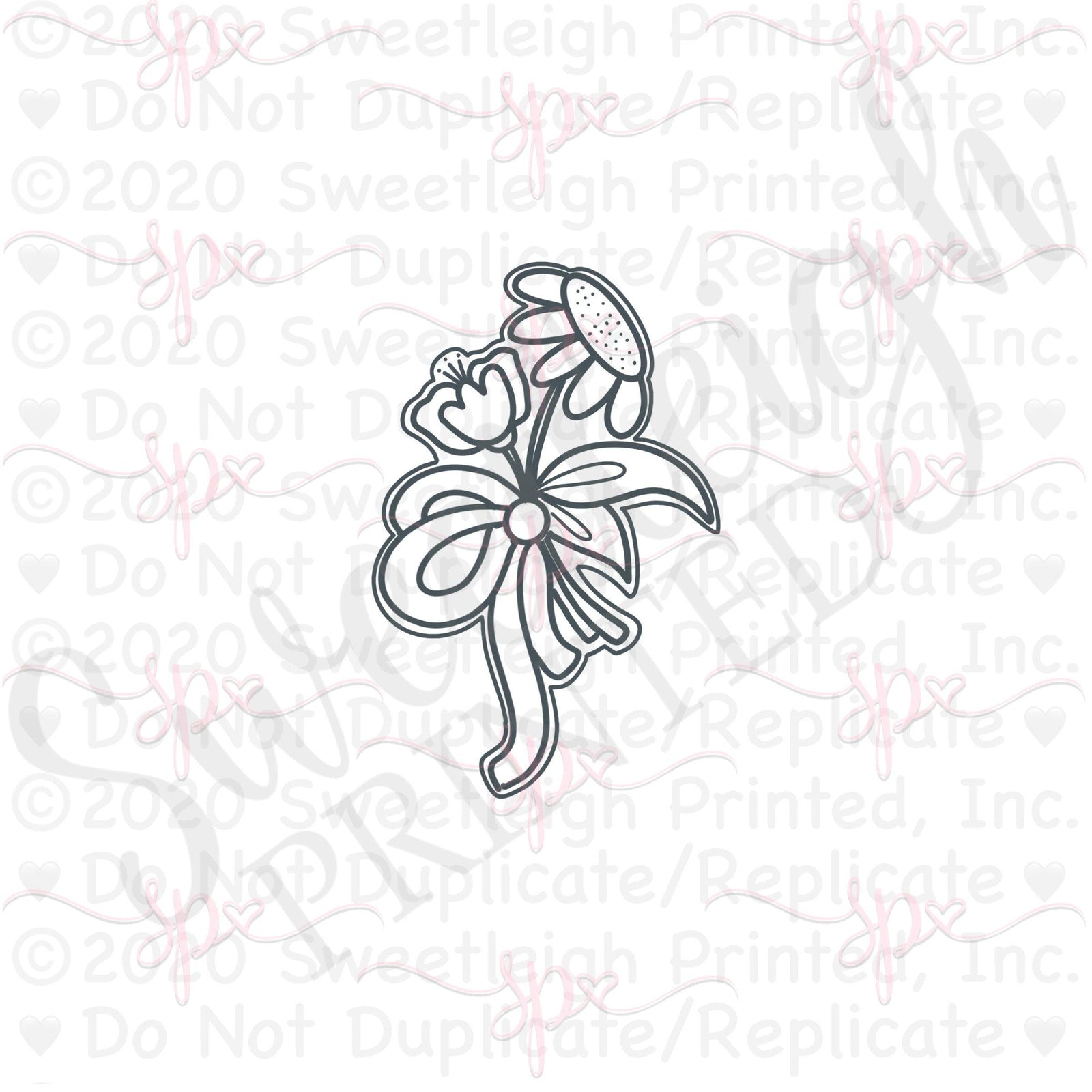 Wildflower Boutonniere Cookie Cutter - Sweetleigh 
