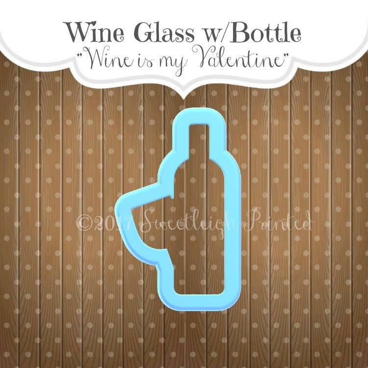 Wine Glass with Bottle Cookie Cutter - Sweetleigh 