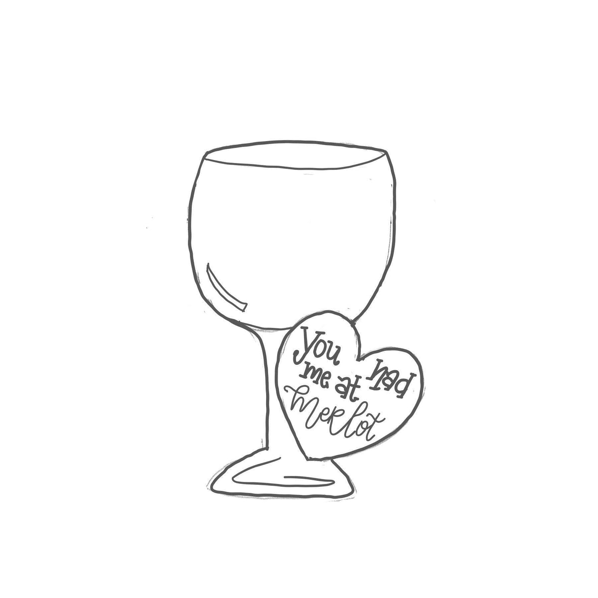 Wine Glass with Heart Cookie Cutter - Sweetleigh 
