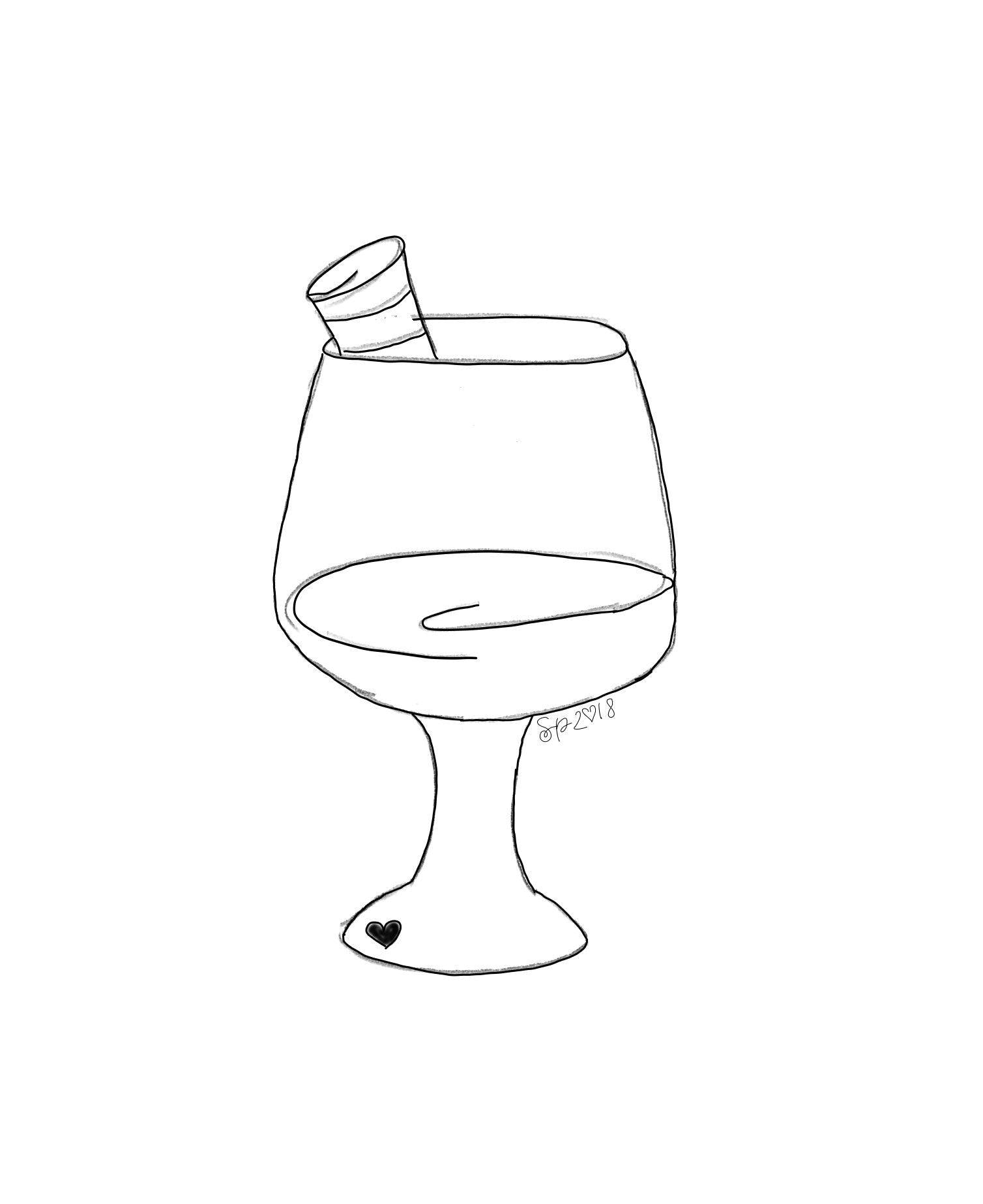 Wine Glass with Straw - Sweetleigh 