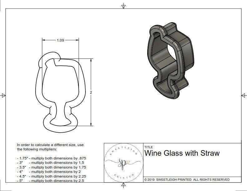 Wine Glass with Straw - Sweetleigh 