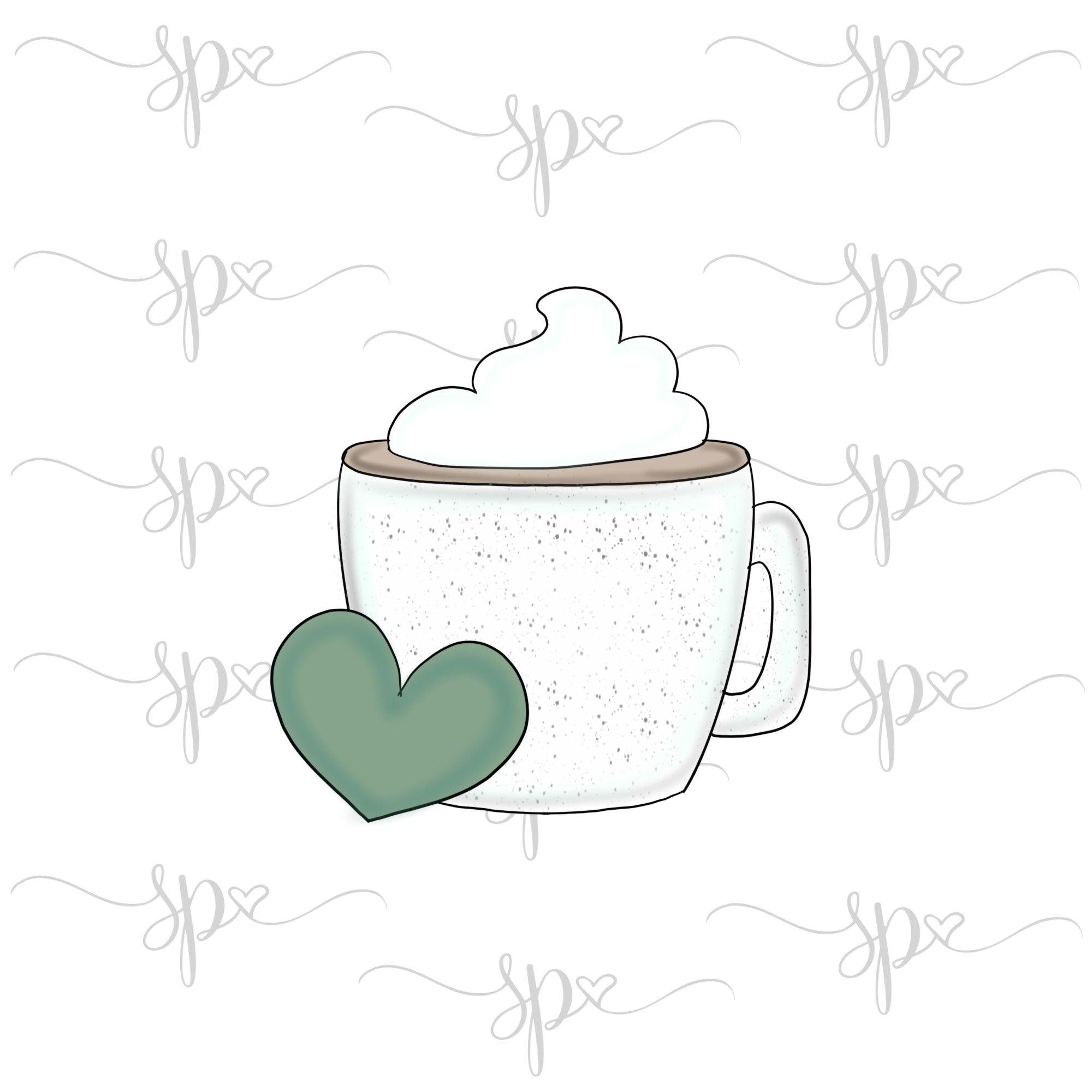 Winter Mug with Heart Cookie Cutter - Sweetleigh 