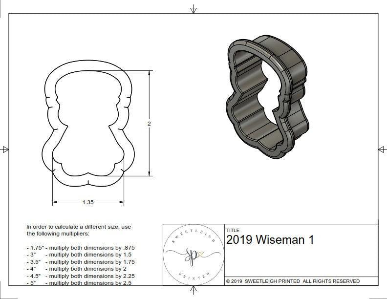 Wiseman 1 (2019) Cookie Cutter - Sweetleigh 