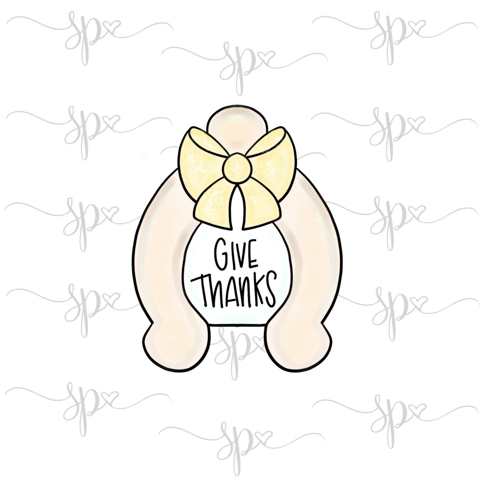 Wishbone with Bow Cookie Cutter - Sweetleigh 