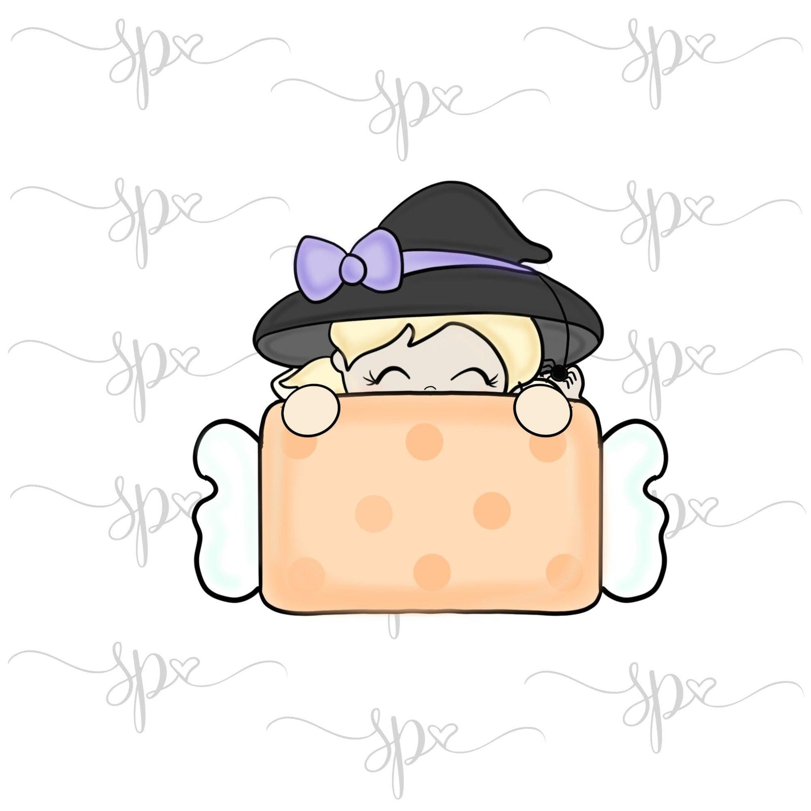 Witch Candy Plaque Cookie Cutter - Sweetleigh 