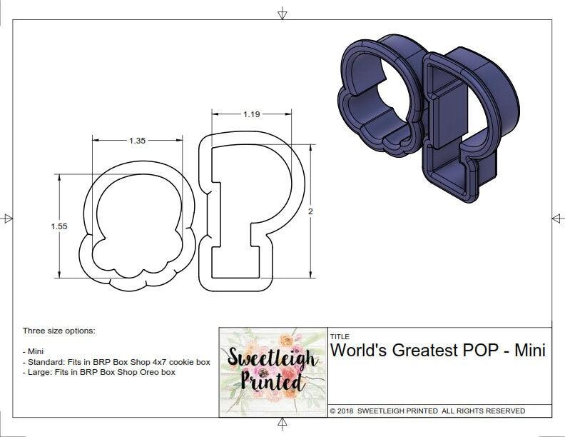 World's Greatest POP Cookie Cutter Set - Sweetleigh 