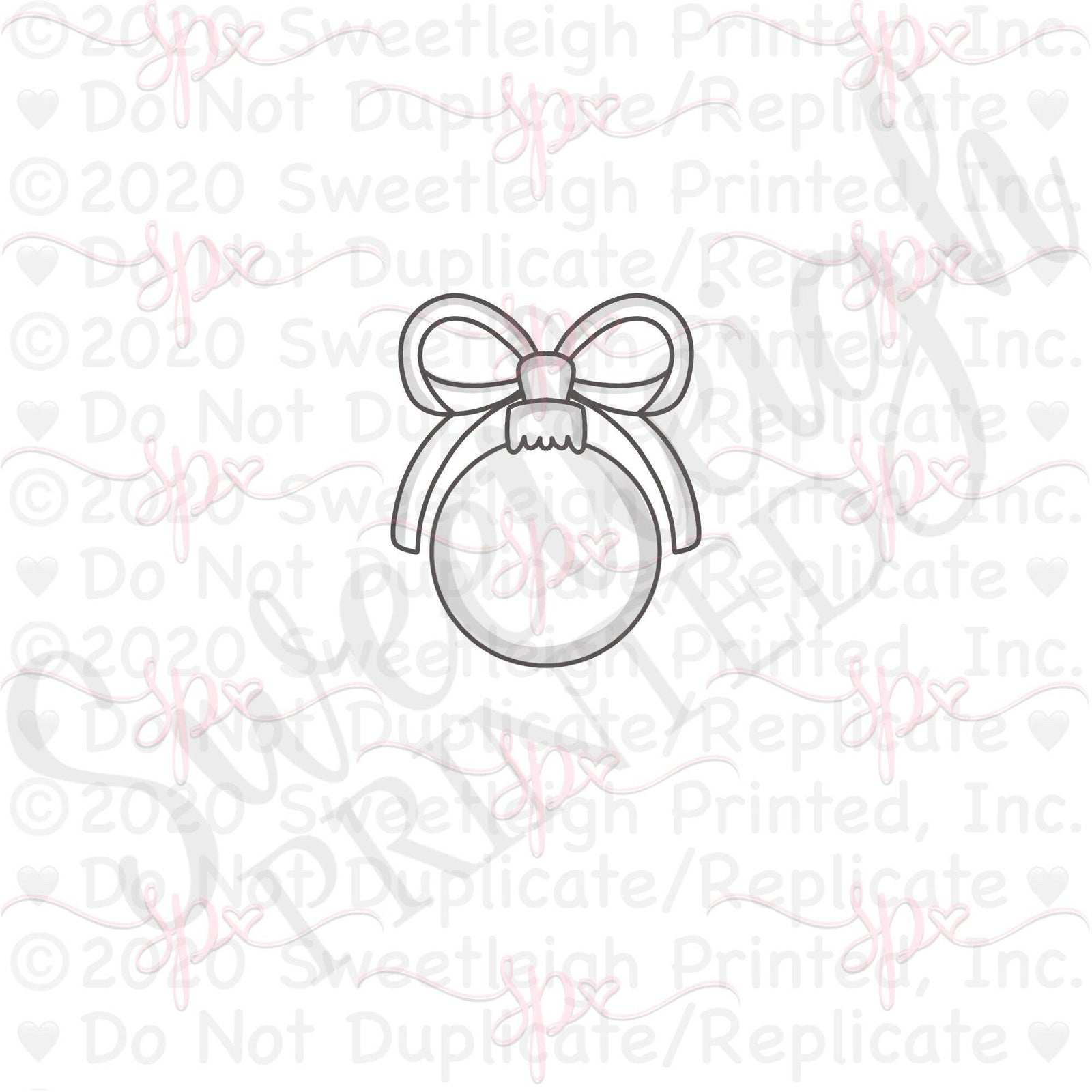 Yarn Bow Ornament Cookie Cutter - Sweetleigh 