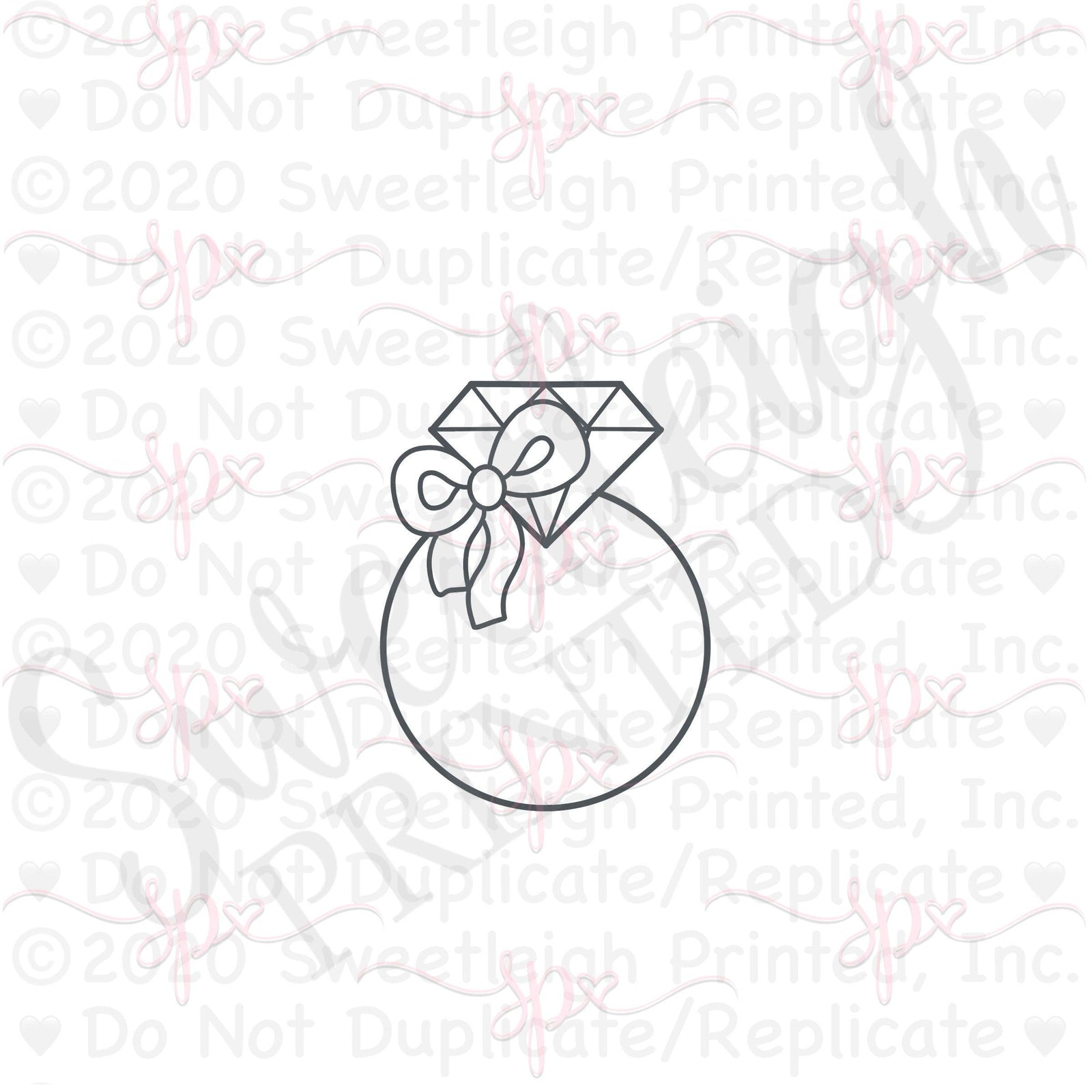 Yarn Bow Ring Cookie Cutter - Sweetleigh 