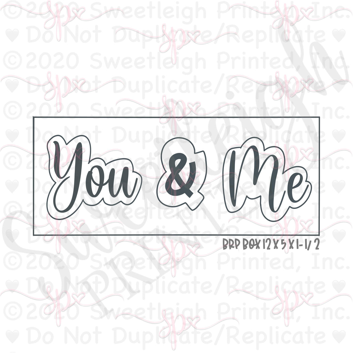You &amp; Me 3 Piece Cookie Cutter Set - Sweetleigh 