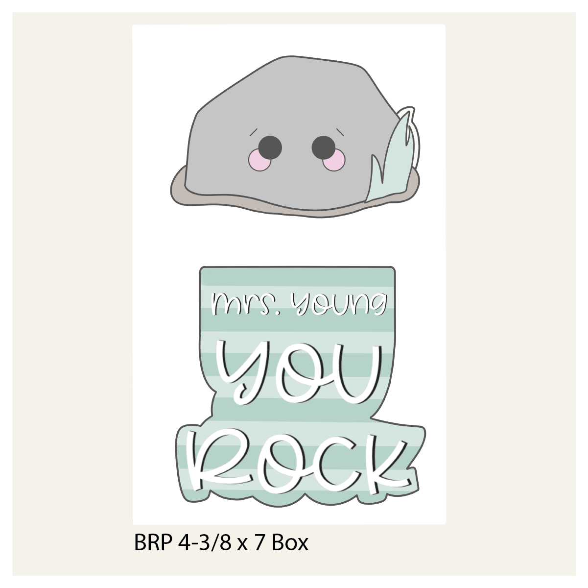 You Rock 2 Piece Cookie Cutter Set - Sweetleigh 