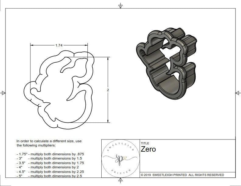 Zero Cookie Cutter by Lady Milkstache - Sweetleigh 