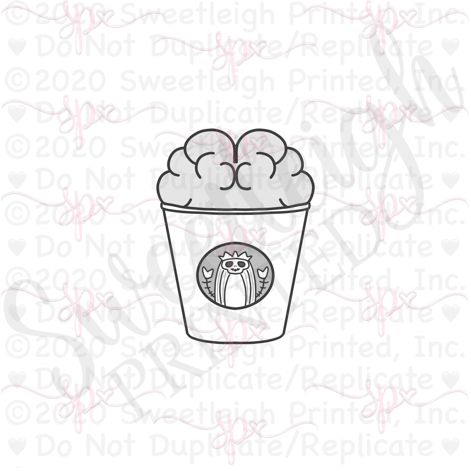 Zombie Frappuccino Cookie Cutter - Sweetleigh 